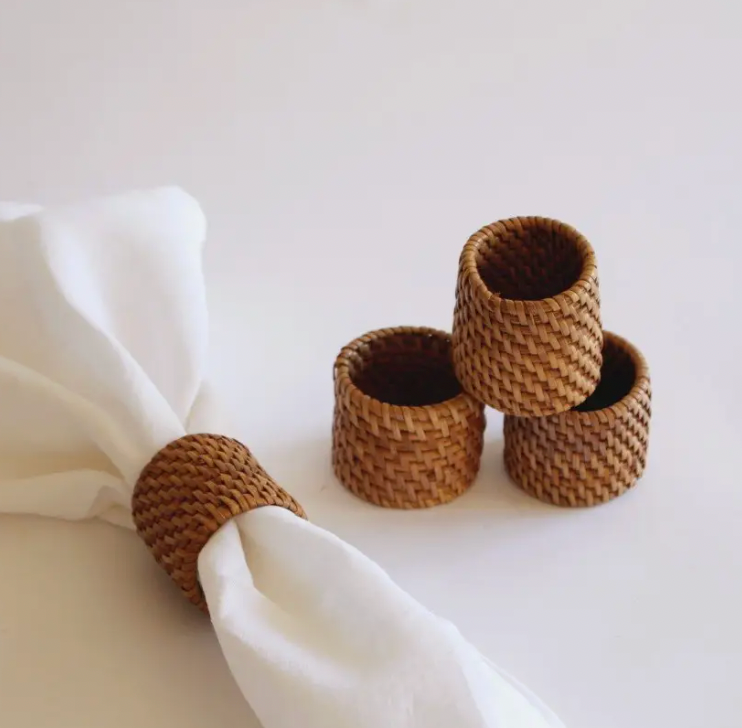 Serviettring rattan