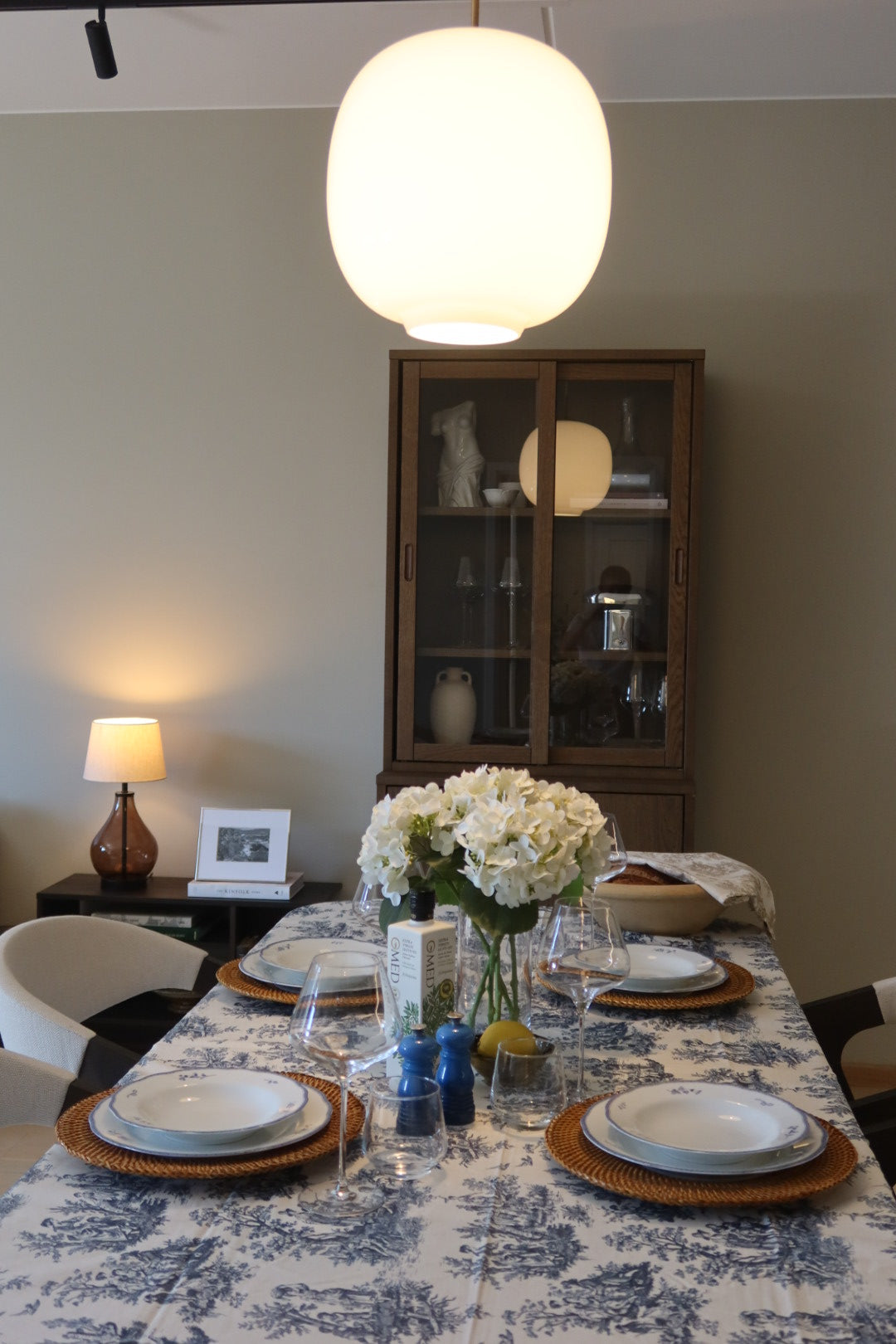 Cottage blue duk (155 x250cm)