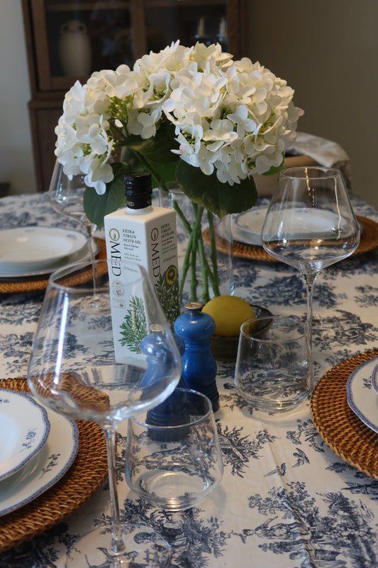 Cottage blue duk (155 x250cm)
