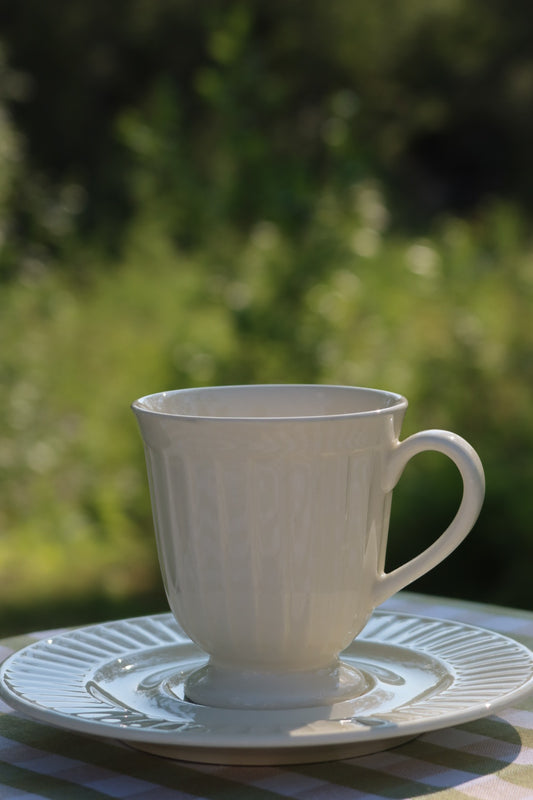 Vintage kaffekopper med skål 4 stk.