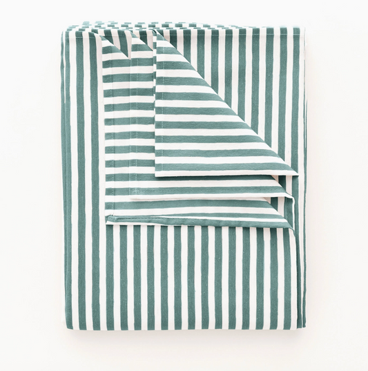 Stripeduk sjøblå (140cm x 300cm)